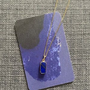 Mejuri Lapis Lazuli pendant necklace